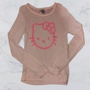 Hello Kitty Pink Long Sleeve Kids Top